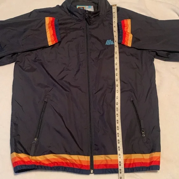Aldi rainbow navy windbreaker like new size large - Picture 6 of 6